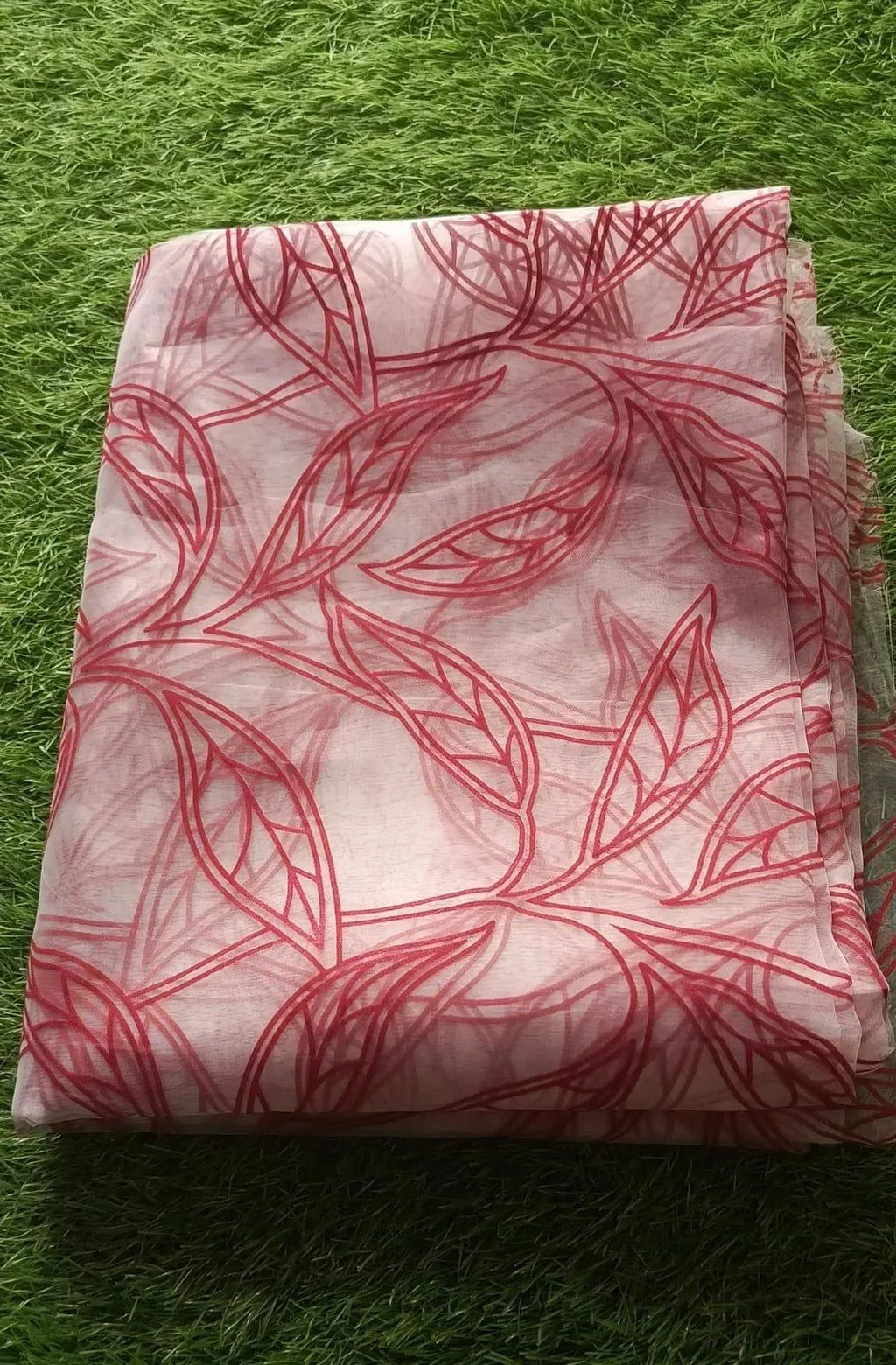 1 Pc Women's Unstitched 3-D Block Printed Shirt