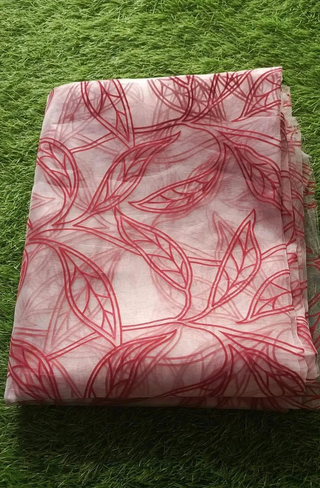 1 Pc Women's Unstitched 3-D Block Printed Shirt