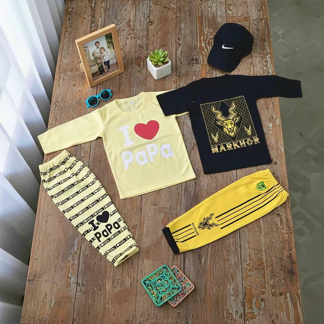 Kids Poppa & Markhor Eid Outfit Set 1-5Y