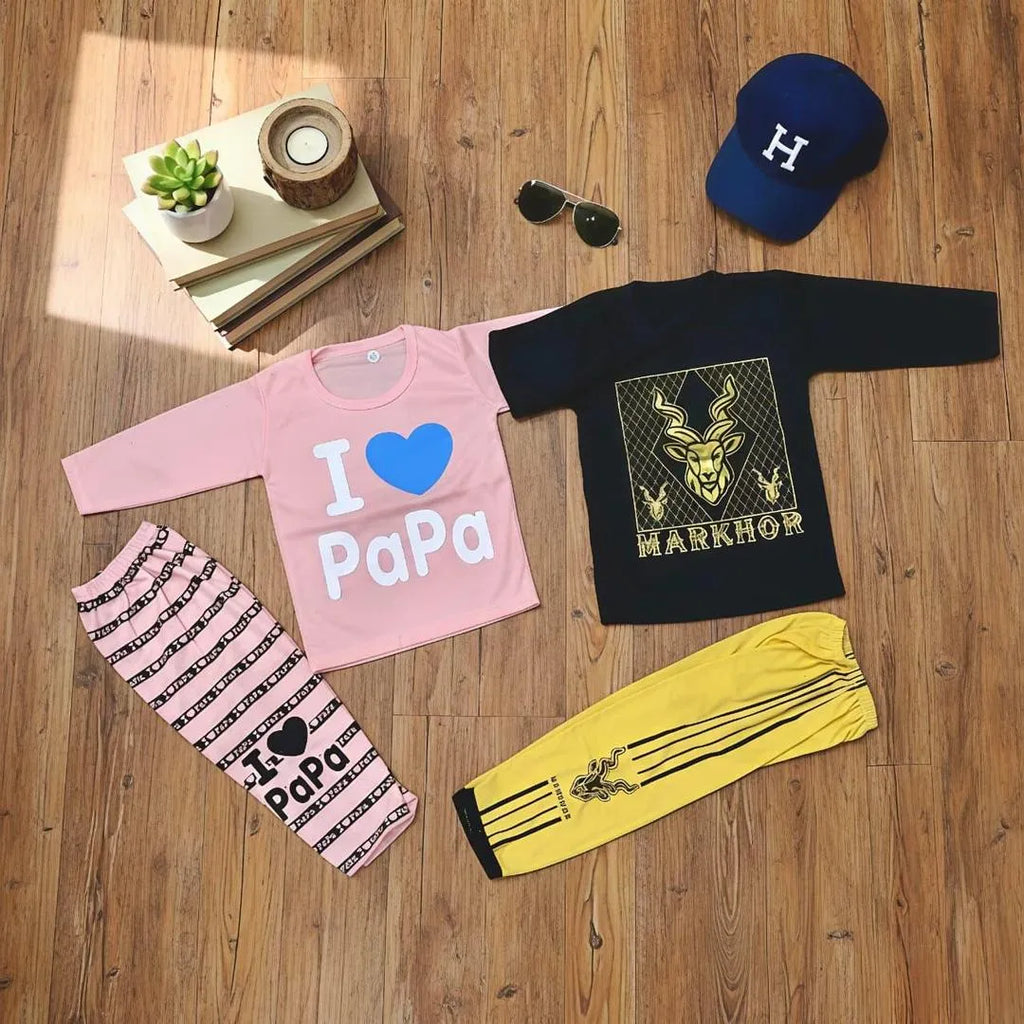 Kids Poppa & Markhor Eid Outfit Set 1-5Y