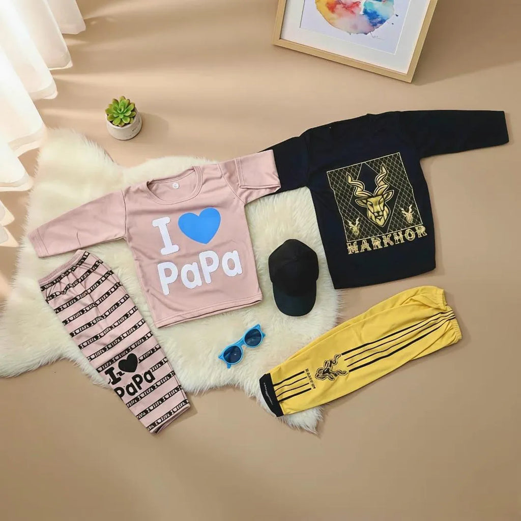 Kids Poppa & Markhor Eid Outfit Set 1-5Y