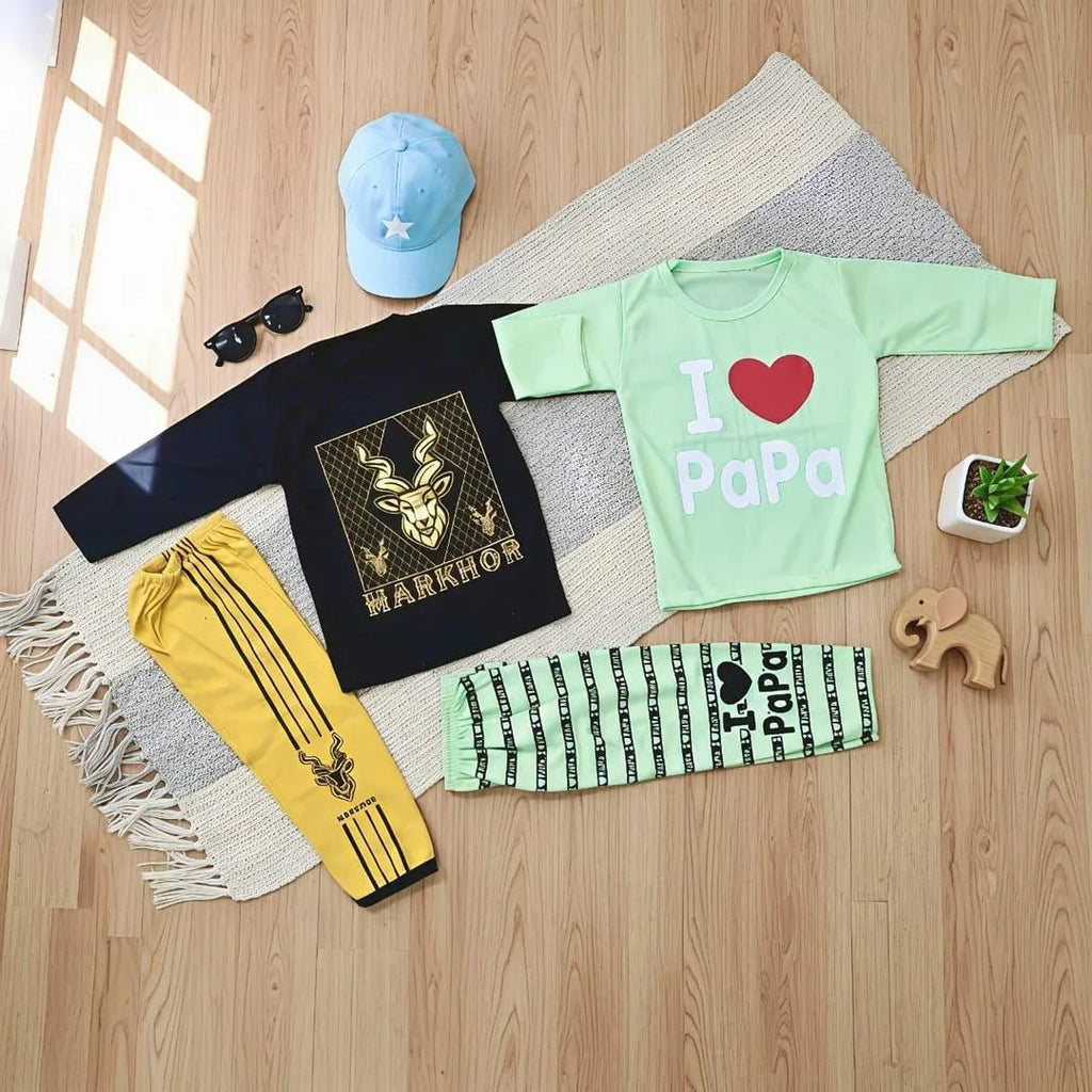 Kids Poppa & Markhor Eid Outfit Set 1-5Y