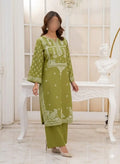 2 Pcs Women's Unstitched Embroidered Suit