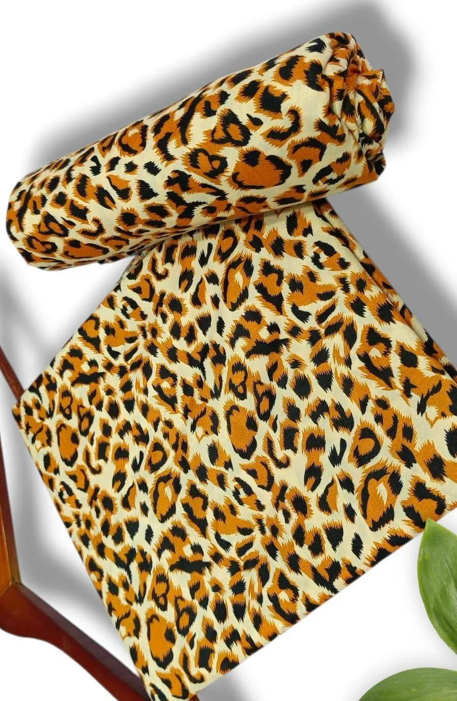 Leopard Print Winter Suit 2Pc